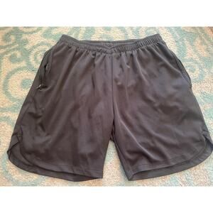 Athletic Shorts Builtin Boxer Zipper Pockets Men's L Basketball Running Training